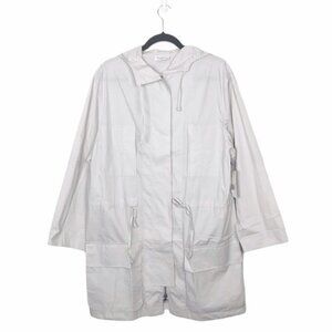 Equipment Light Gray Short Boven Parka Jacket